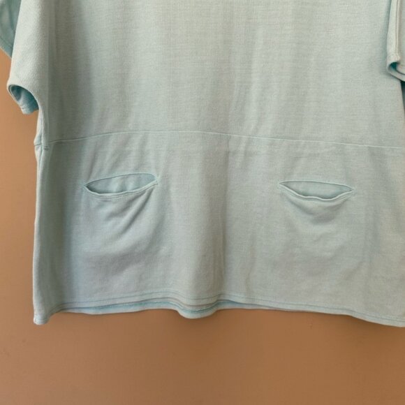 Fresh produce boxy top with pockets - light aqua xl/xxl - Picture 4 of 14
